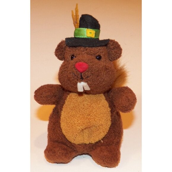 Russ Chip Chipmunk Squirrel Plush 6" Stuffed Animal Toy Pilgrim Thanksgiving - Picture 1 of 7